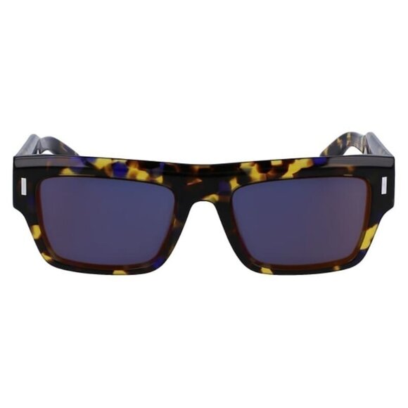 New CALVIN KLEIN Havana Rectangular CK23504S 422 Sunglasses Women - Picture 2 of 4